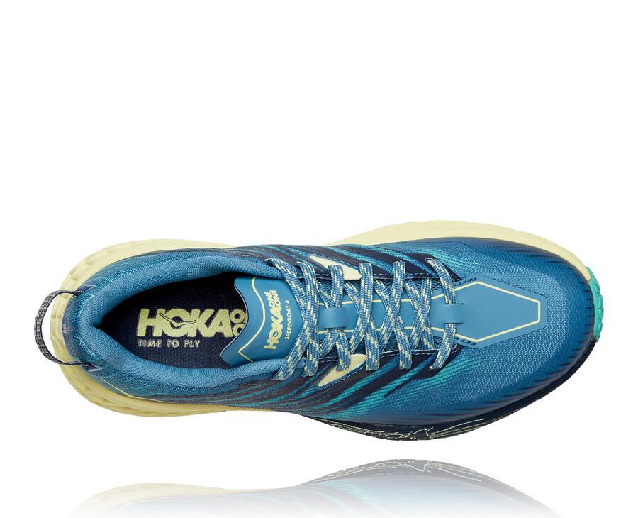 Hoka One One Spor Ayakkabı Kadın Mavi - Speedgoat 4 - ZI5903712